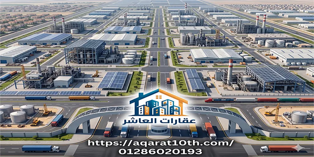 مصانع للبيع والايجار فى منطقة ال6 مليون العاشر من رمضان